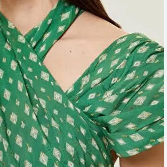 Johanna Ortiz Merecumbé Okeanos Tile Print Halter Top size 8 $1047 - Picture 7 of 14